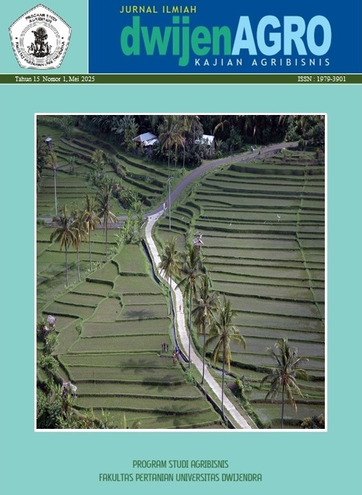 					View Vol. 15 No. 1 (2025): dwijenAGRO
				